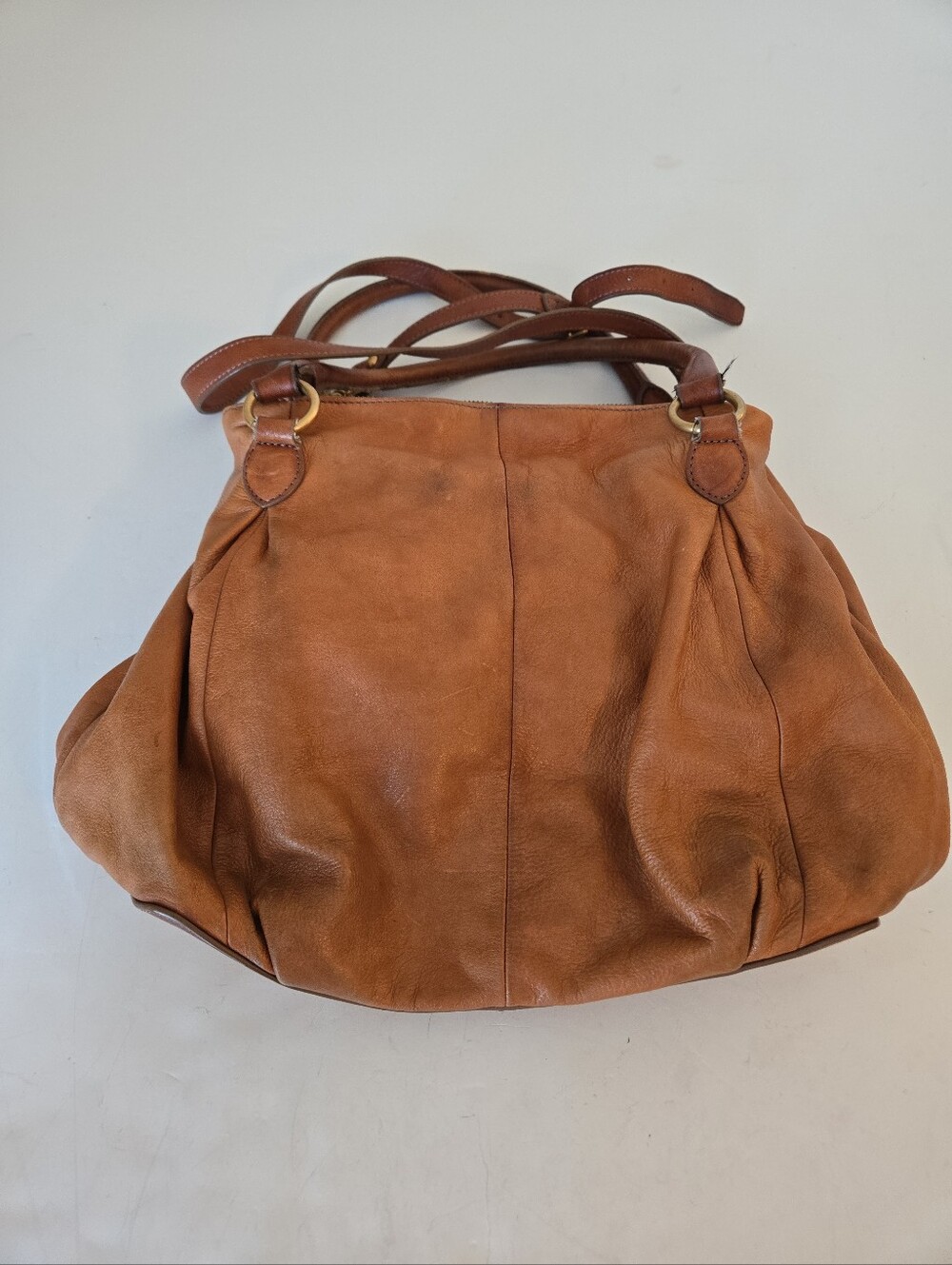 J.Crew Collection Brown Leather Hobo Bag